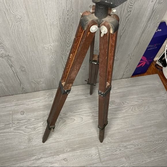 Vintage wooden metal telescope stand decoration diy project adjustable - Picture 6 of 7
